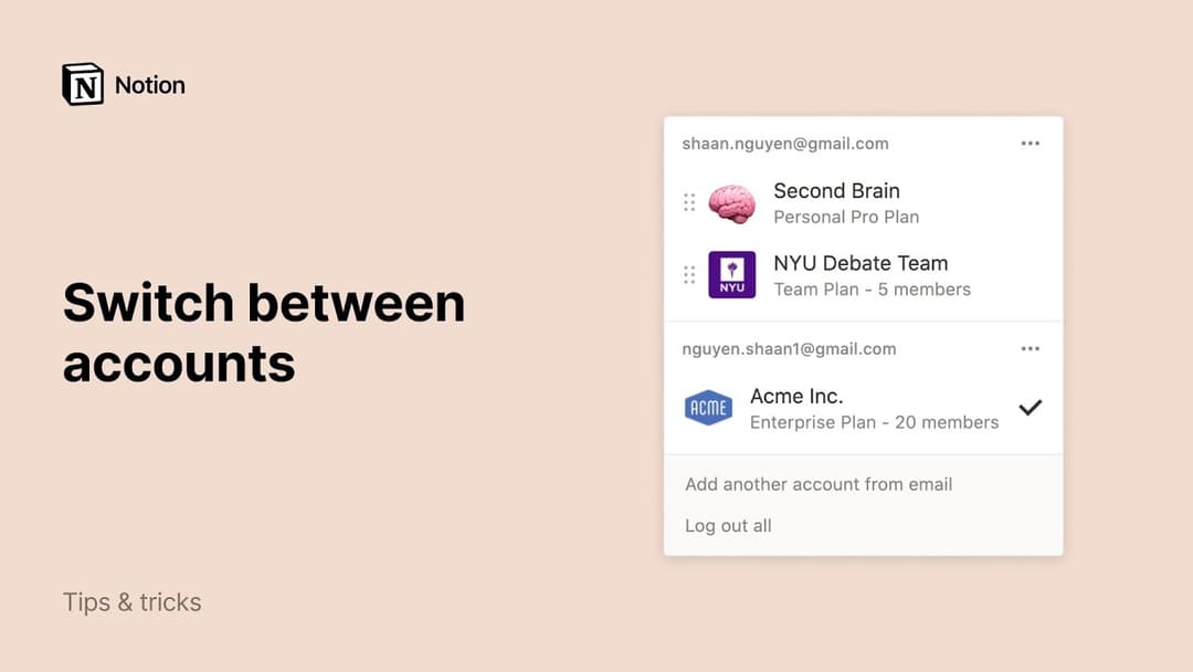 Create, join & leave workspaces