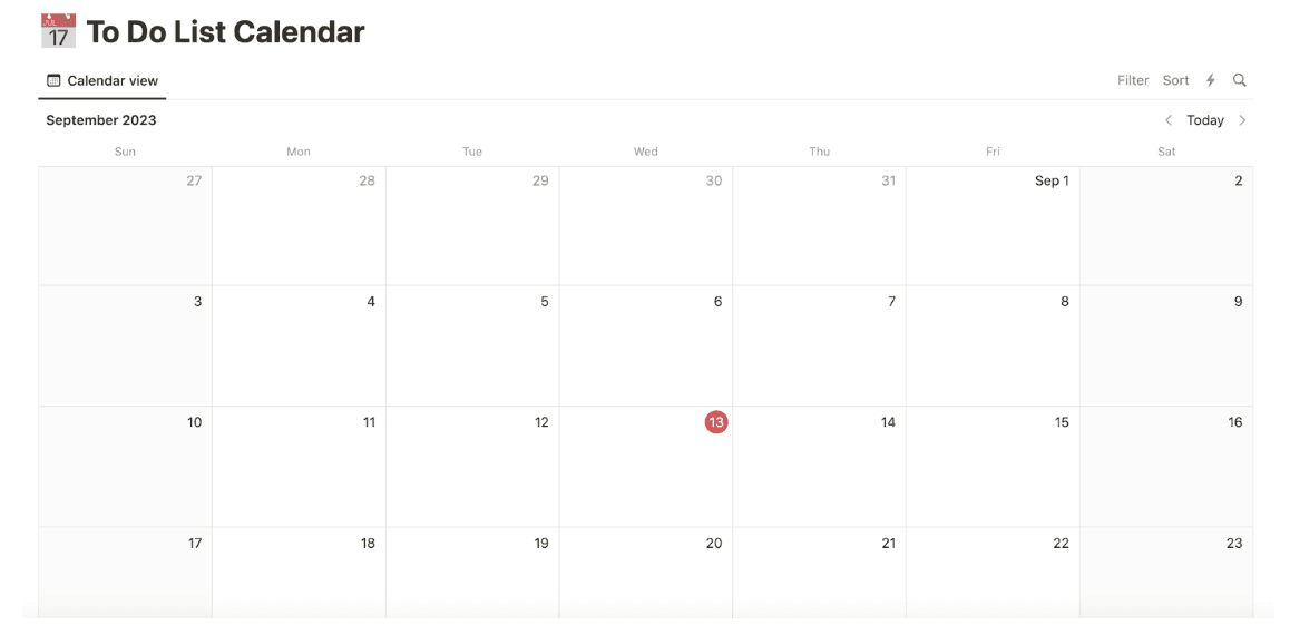 Work calendar templates 1 To do list calendar