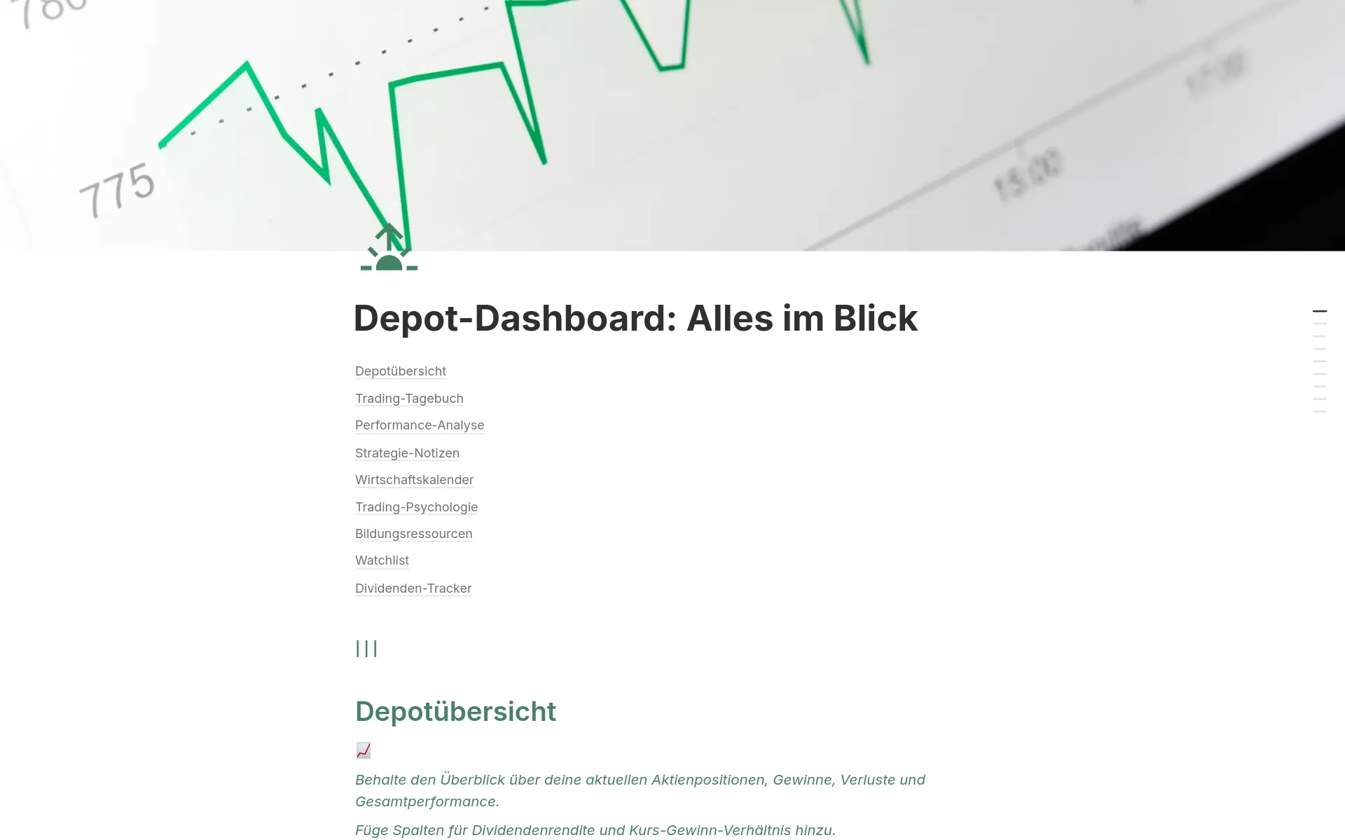Screenshot der Ein Dashboard für jeden Bedarf-Sammlung von Notion