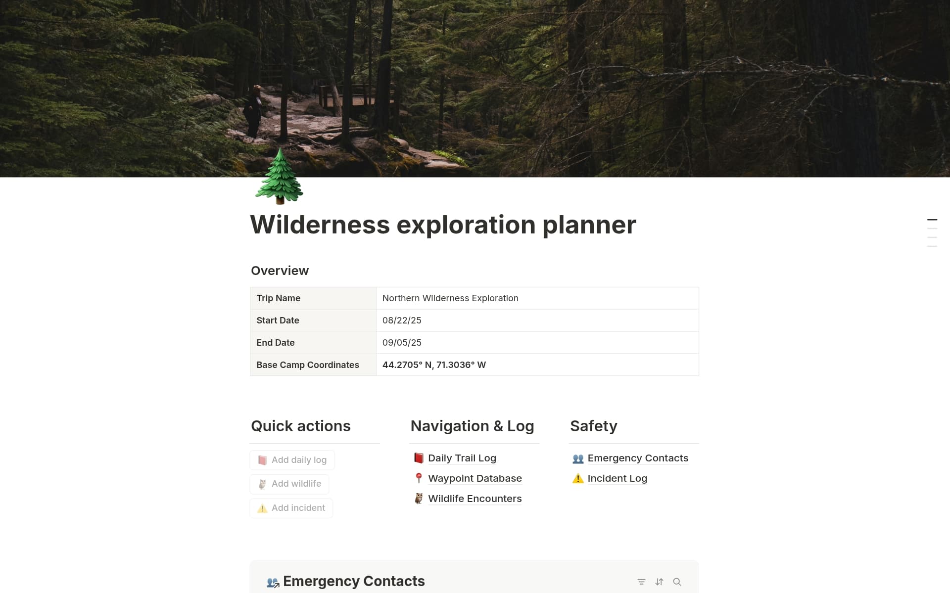 Screenshot of Your digital detox playground collection by Notion